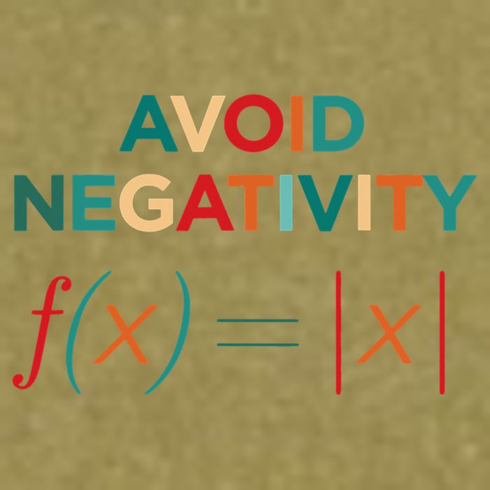 Avoid Negativity Math Equation Funny Math Teacher Garment-Dyed Women's Muscle Tee