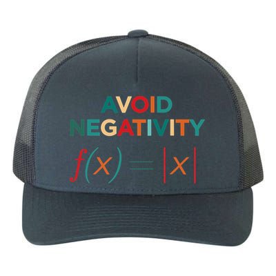 Avoid Negativity Math Equation Funny Math Teacher Yupoong Adult 5-Panel Trucker Hat