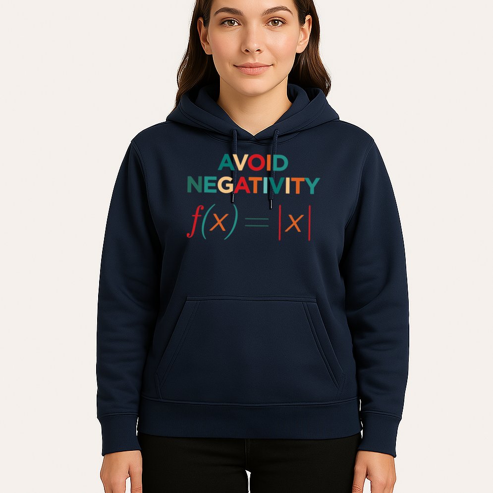 Avoid Negativity Math Equation Funny Math Teacher Hoodie