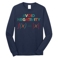 Avoid Negativity Math Equation Funny Math Teacher Long Sleeve Shirt