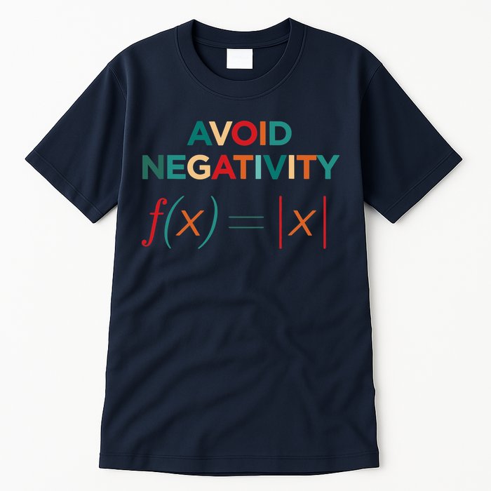 Avoid Negativity Math Equation Funny Math Teacher Tall T-Shirt
