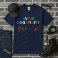 Avoid Negativity Math Equation Funny Math Teacher Tall T-Shirt
