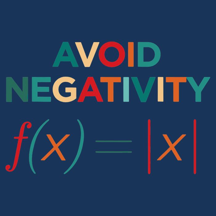 Avoid Negativity Math Equation Funny Math Teacher 16 in Basic Backpack