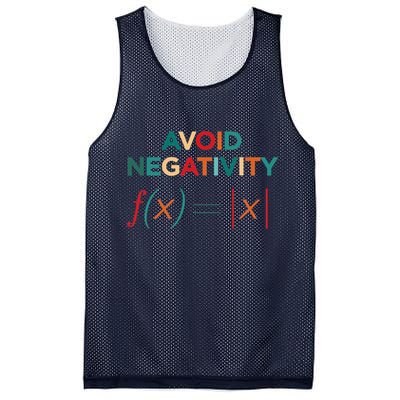 Avoid Negativity Math Equation Funny Math Teacher Mesh Reversible Basketball Jersey Tank