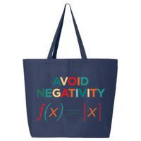 Avoid Negativity Math Equation Funny Math Teacher 25L Jumbo Tote