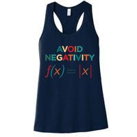 Avoid Negativity Math Equation Funny Math Teacher Womens Tank Top