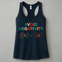Avoid Negativity Math Equation Funny Math Teacher Womens Tank Top