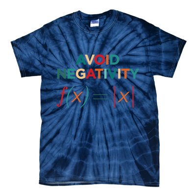 Avoid Negativity Math Equation Funny Math Teacher Tie-Dye T-Shirt