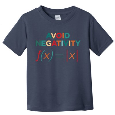 Avoid Negativity Math Equation Funny Math Teacher Toddler T-Shirt