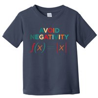 Avoid Negativity Math Equation Funny Math Teacher Toddler T-Shirt