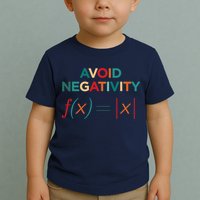 Avoid Negativity Math Equation Funny Math Teacher Toddler T-Shirt