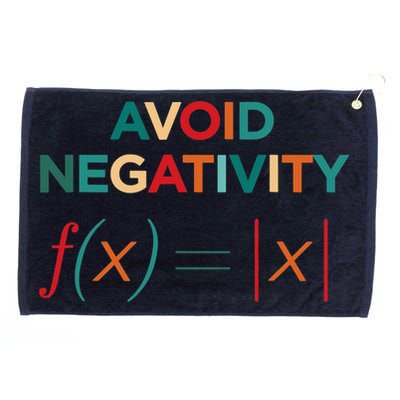 Avoid Negativity Math Equation Funny Math Teacher Grommeted Golf Towel