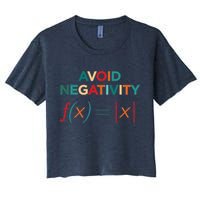 Avoid Negativity Math Equation Funny Math Teacher Crop Top