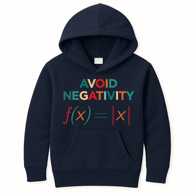 Avoid Negativity Math Equation Funny Math Teacher Kids Hoodie