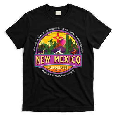 Albuquerque New Mexico Usa Balloons Desert Vacation Souvenir T-Shirt