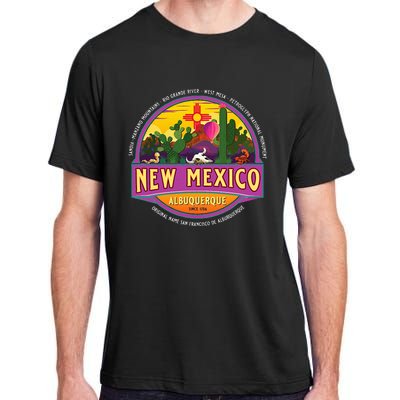 Albuquerque New Mexico Usa Balloons Desert Vacation Souvenir Adult ChromaSoft Performance T-Shirt