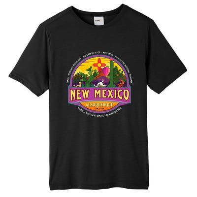 Albuquerque New Mexico Usa Balloons Desert Vacation Souvenir Tall Fusion ChromaSoft Performance T-Shirt