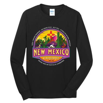 Albuquerque New Mexico Usa Balloons Desert Vacation Souvenir Tall Long Sleeve T-Shirt