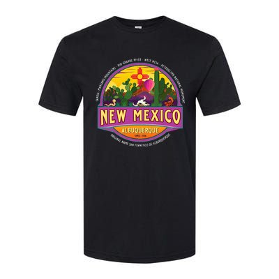 Albuquerque New Mexico Usa Balloons Desert Vacation Souvenir Softstyle CVC T-Shirt