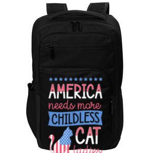 America Needs More Childless Cat Ladies Childless Impact Tech Backpack