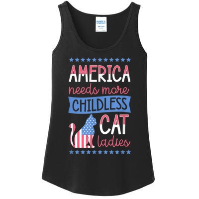 America Needs More Childless Cat Ladies Childless Ladies Essential Tank