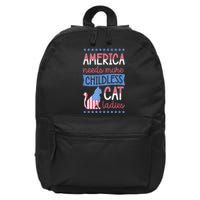 America Needs More Childless Cat Ladies Childless 16 in Basic Backpack