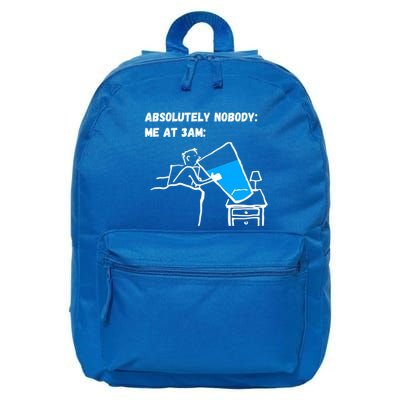 Absolutely Nobody Me At 3am Funny Meme Gift 16 in Basic Backpack