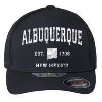 Albuquerque New Mexico Nm Vintage Athletic Sports Flexfit Unipanel Trucker Cap