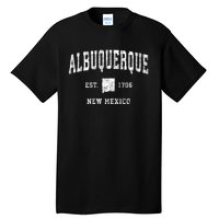 Albuquerque New Mexico Nm Vintage Athletic Sports Tall T-Shirt