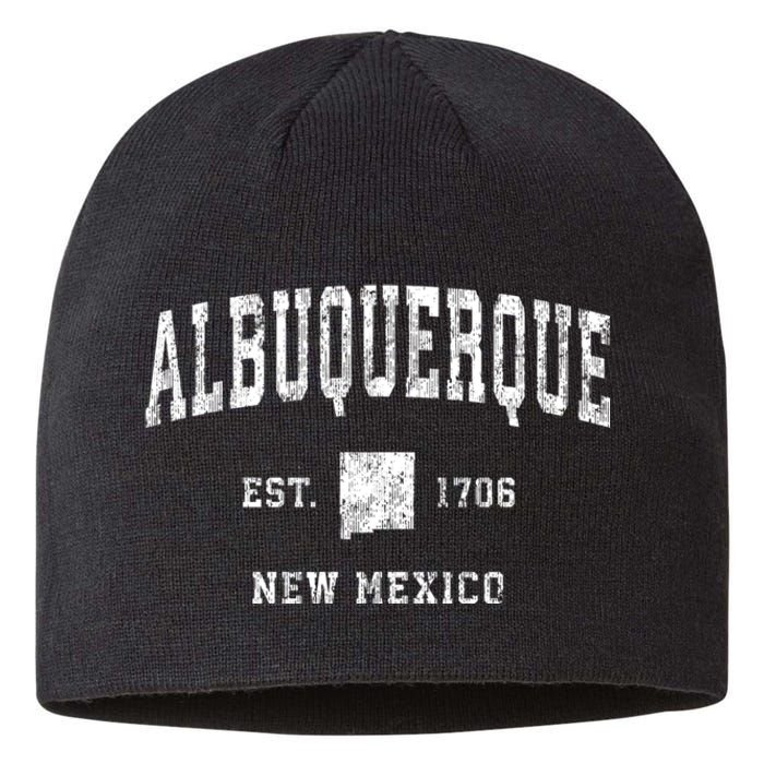 Albuquerque New Mexico Nm Vintage Athletic Sports Sustainable Beanie