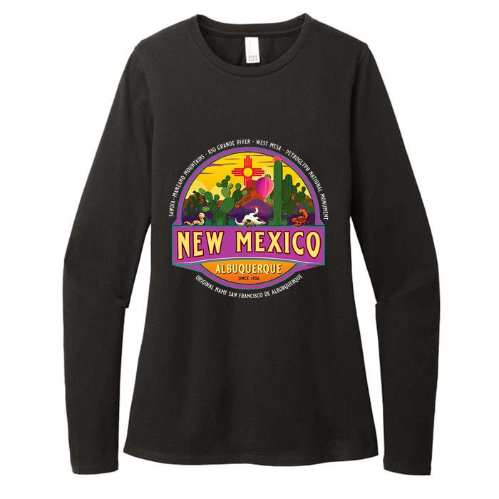 Albuquerque New Mexico Usa Balloons Desert Vacation Souvenir Womens CVC Long Sleeve Shirt