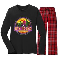 Albuquerque New Mexico Usa Balloons Desert Vacation Souvenir Women's Long Sleeve Flannel Pajama Set 