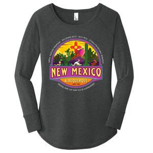 Albuquerque New Mexico Usa Balloons Desert Vacation Souvenir Women's Perfect Tri Tunic Long Sleeve Shirt