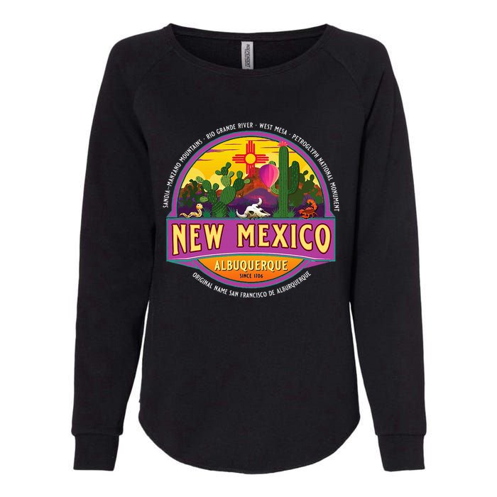 Albuquerque New Mexico Usa Balloons Desert Vacation Souvenir Womens California Wash Sweatshirt