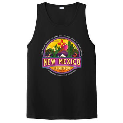 Albuquerque New Mexico Usa Balloons Desert Vacation Souvenir PosiCharge Competitor Tank