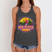 Albuquerque New Mexico Usa Balloons Desert Vacation Souvenir Women's Knotted Racerback Tank