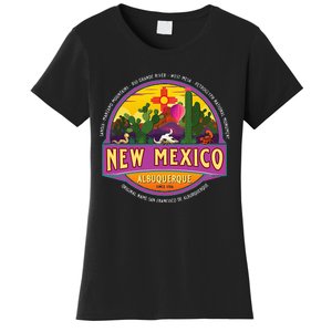 Albuquerque New Mexico Usa Balloons Desert Vacation Souvenir Women's T-Shirt