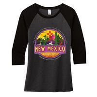 Albuquerque New Mexico Usa Balloons Desert Vacation Souvenir Women's Tri-Blend 3/4-Sleeve Raglan Shirt