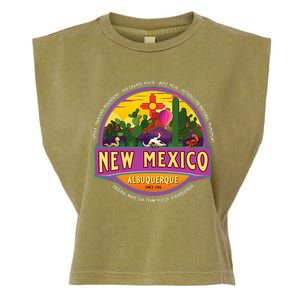 Albuquerque New Mexico Usa Balloons Desert Vacation Souvenir Garment-Dyed Women's Muscle Tee