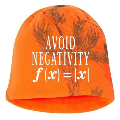 Avoid Negativity Math Equation Teacher Funny Gift Kati - Camo Knit Beanie