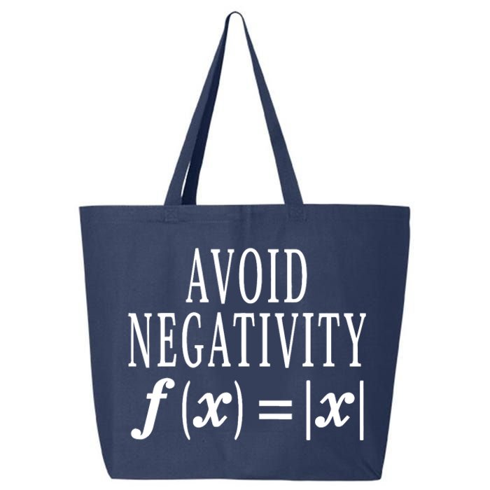 Avoid Negativity Math Equation Teacher Funny Gift 25L Jumbo Tote