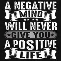 A Negative Mind Will Never Give You A Postive Life Ladies PosiCharge Tri-Blend Wicking Tank