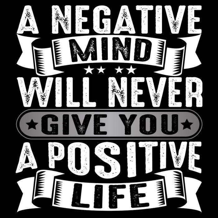 A Negative Mind Will Never Give You A Postive Life Sustainable Bucket Hat