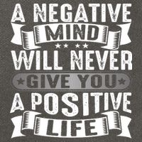 A Negative Mind Will Never Give You A Postive Life Cotton Canvas Backpack