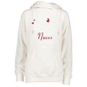 Auntie Niece Nephew Some Aunts Have Pretty Nieces Family Gift Womens Funnel Neck Pullover Hood