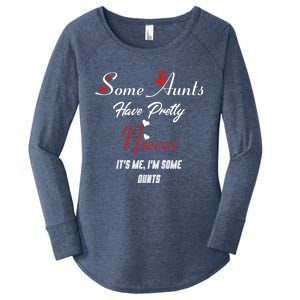 Auntie Niece Nephew Some Aunts Have Pretty Nieces Family Gift Women's Perfect Tri Tunic Long Sleeve Shirt