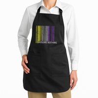 Assume Nothing Non Binary Flag Genderqueer Lgbtqia Pride Apron