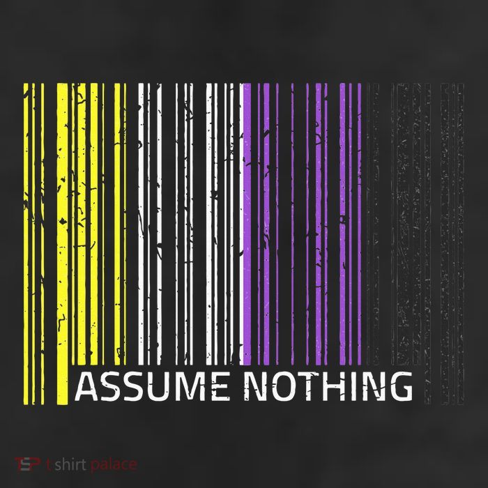Assume Nothing Non Binary Flag Genderqueer Lgbtqia Pride Beanie