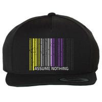 Assume Nothing Non Binary Flag Genderqueer Lgbtqia Pride Wool Snapback Cap