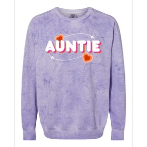 Auntie Niece Nephew Aunt Meaningful Gift Colorblast Crewneck Sweatshirt